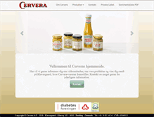 Tablet Screenshot of cervera.dk